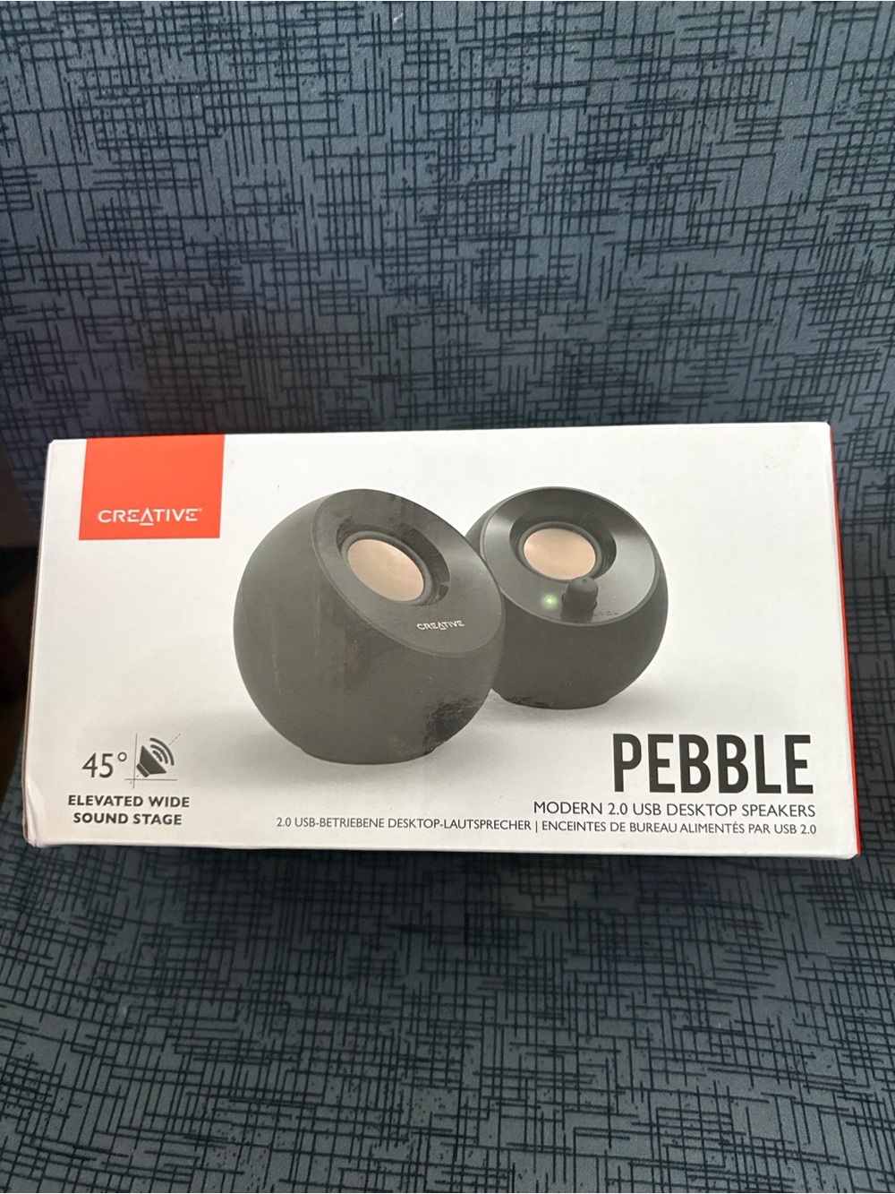 Pebble 2.0 USB Desktop Speakers - Black
